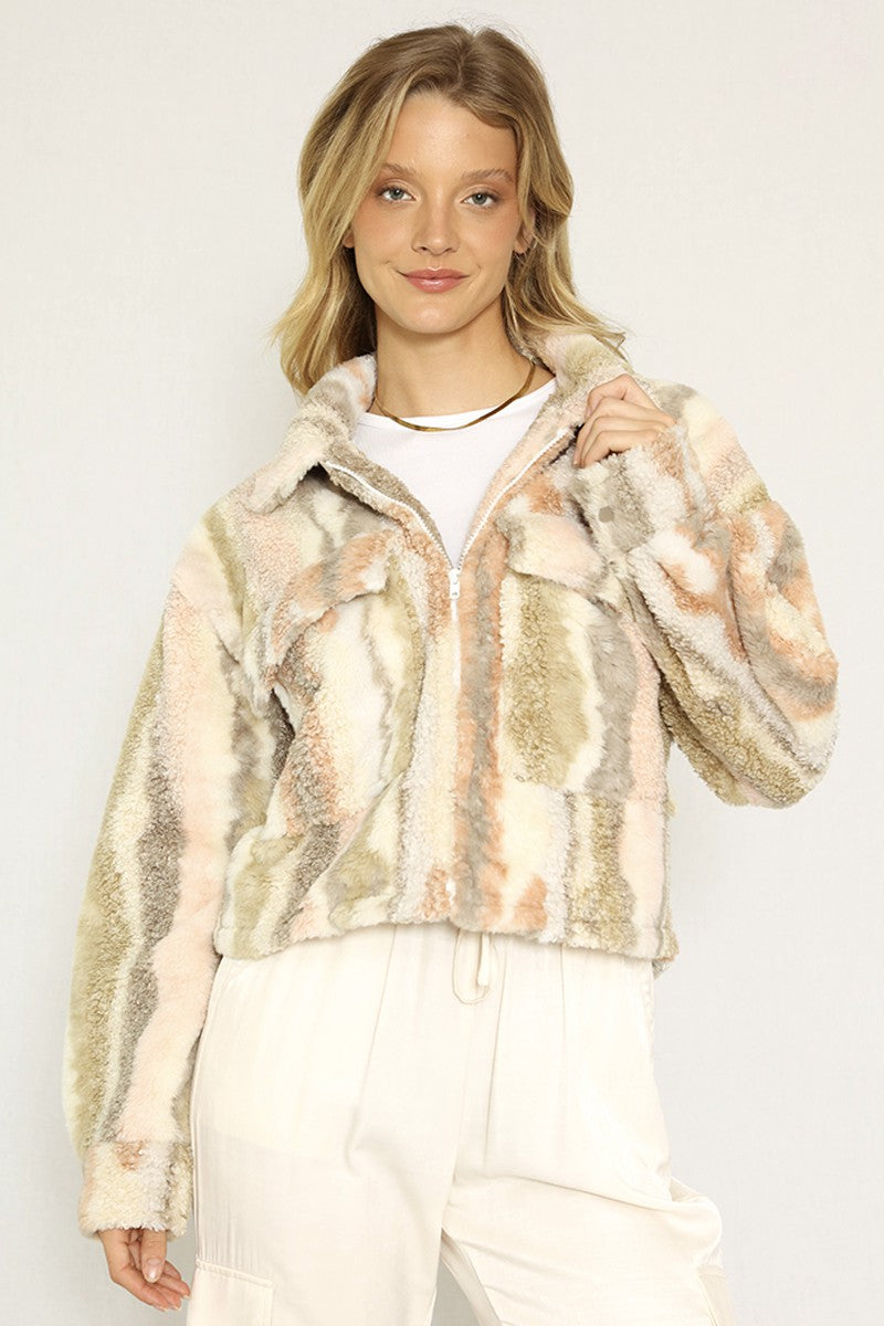 Marble Sherpa jacket Miss Sparkling